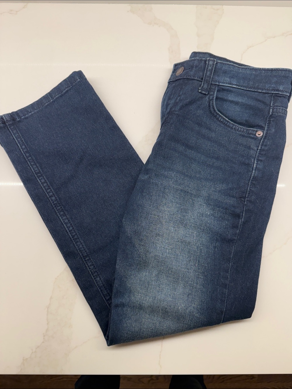 Cat & Jack Boys Straight Jeans in Dark Blue Wash
